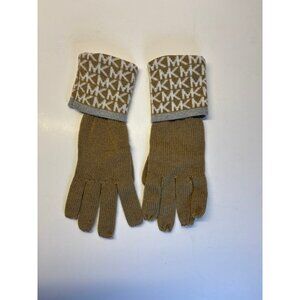 Michael Kors Tan Knit Gloves‎